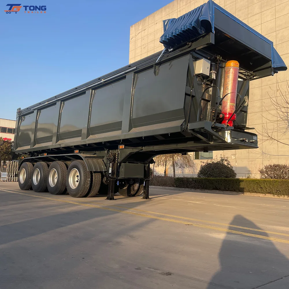 40 ton dump semi trailer with hydraulic tipping gallery 2