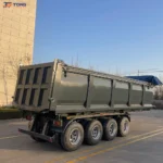 40cbm Tipper Semi Trailer 3 Axle Rear Dump for Sale gallery 4