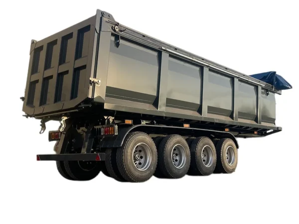 40cbm Tipper Semi Trailer 3 Axle Rear Dump for Sale