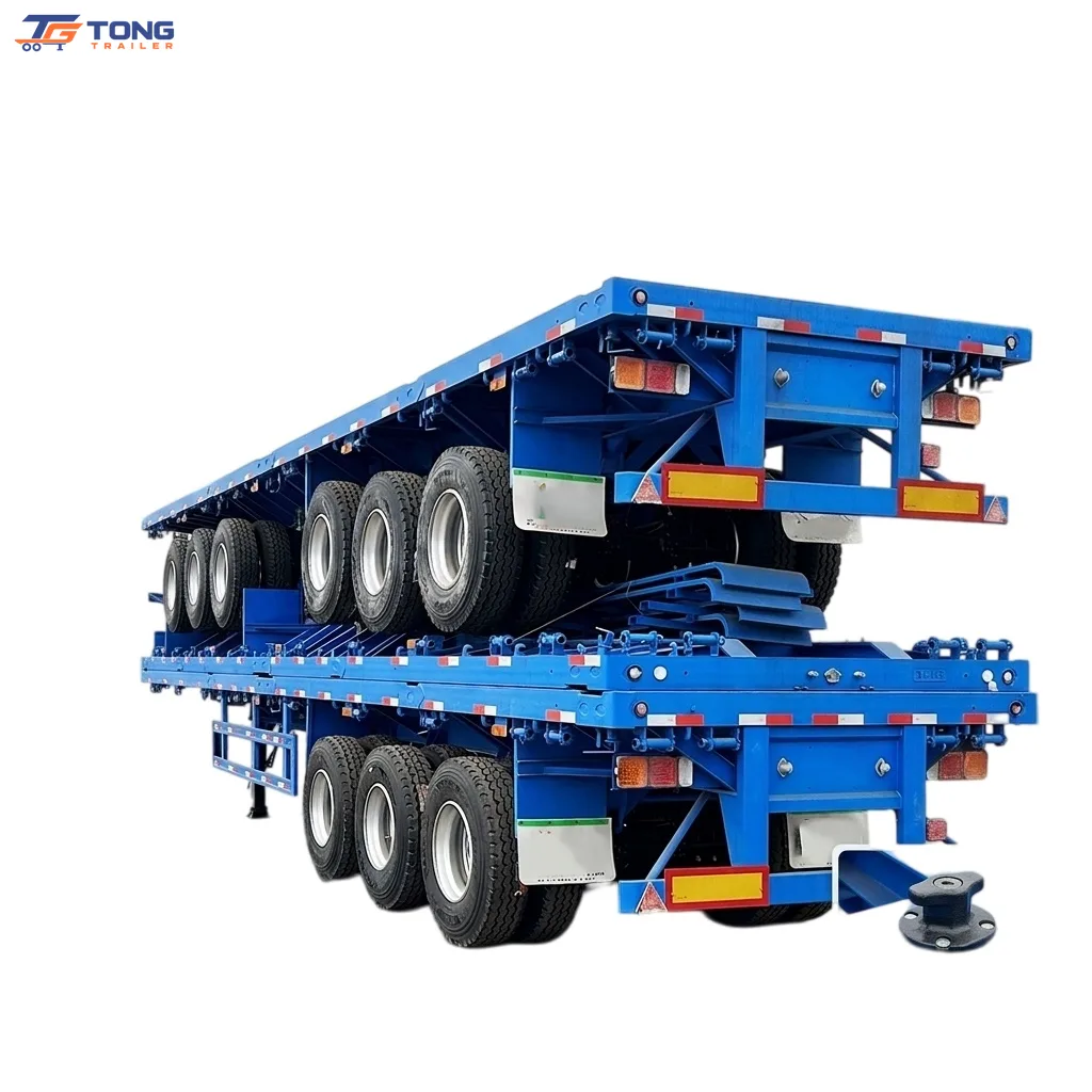 40ft Flatbed Container Semi-Trailer 30000kg Payload gallery 1