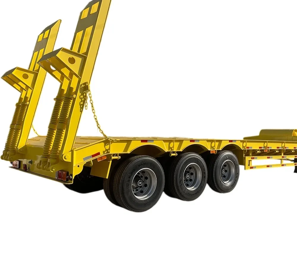 5 Axle Low Bed Semi Trailer 150T Payload 15m Deck