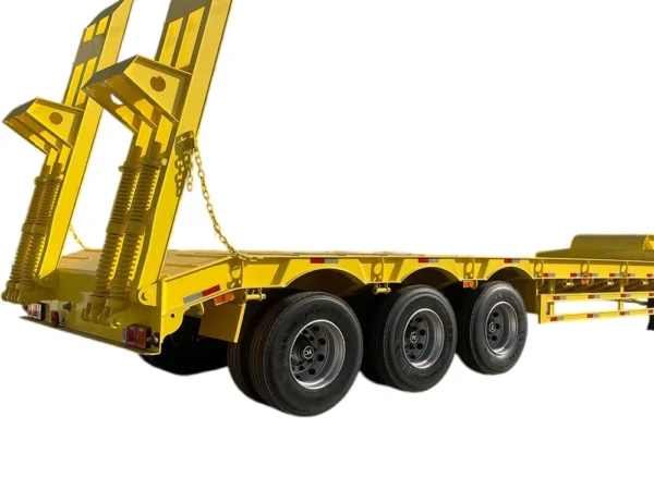 5 Axle Low Bed Semi Trailer 150T Payload 15m Deck