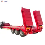 5 Axle Lowbed Semi Trailer 60-100t for Excavators gallery 1