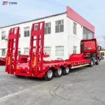 5 Axle Lowbed Semi Trailer 60-100t for Excavators gallery 4