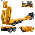 5 Axle Lowbed Semi Trailer 60-150T Custom Deck Length gallery 1