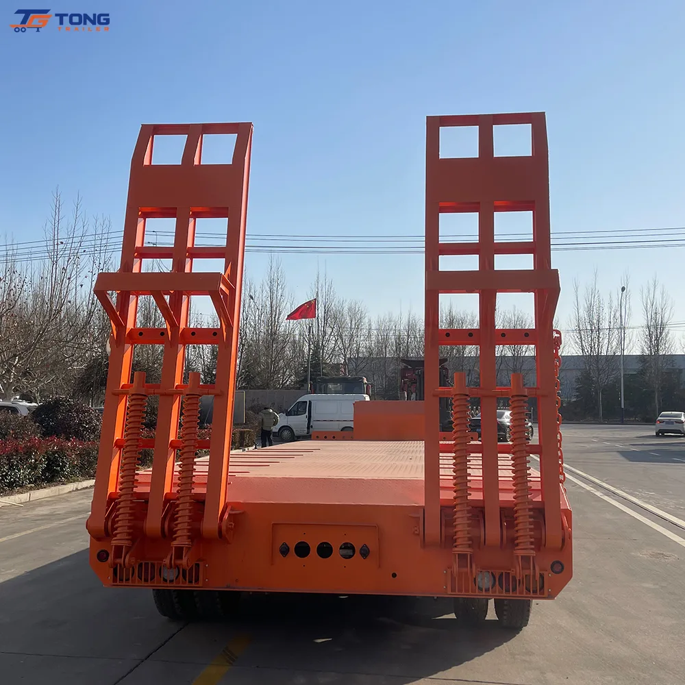 5 Axle Lowbed Semi Trailer 60-150T Custom Deck Length gallery 3