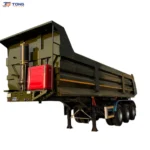 50 Ton 3 Axle Dump Semi Trailer Hydraulic Steel gallery 1