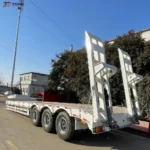 60-150T Lowbed Semi Trailer | 3-5 Axle Lowboy Trailer gallery 2