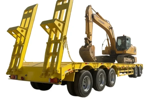 60-150T Lowbed Semi Trailer | 3-5 Axle Lowboy Trailer