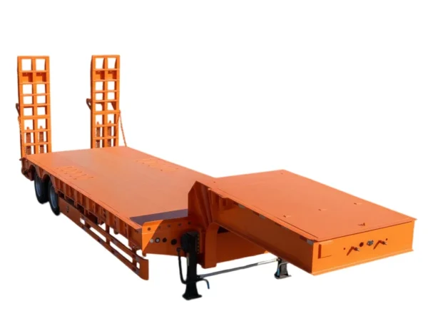 60-150T Lowbed Semi Trailer for Heavy Machinery Transport