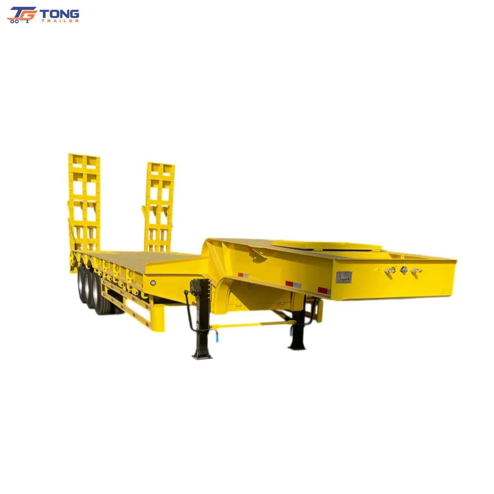 60ton lowbed semi trailer 3 4 axle low loader gallery 1