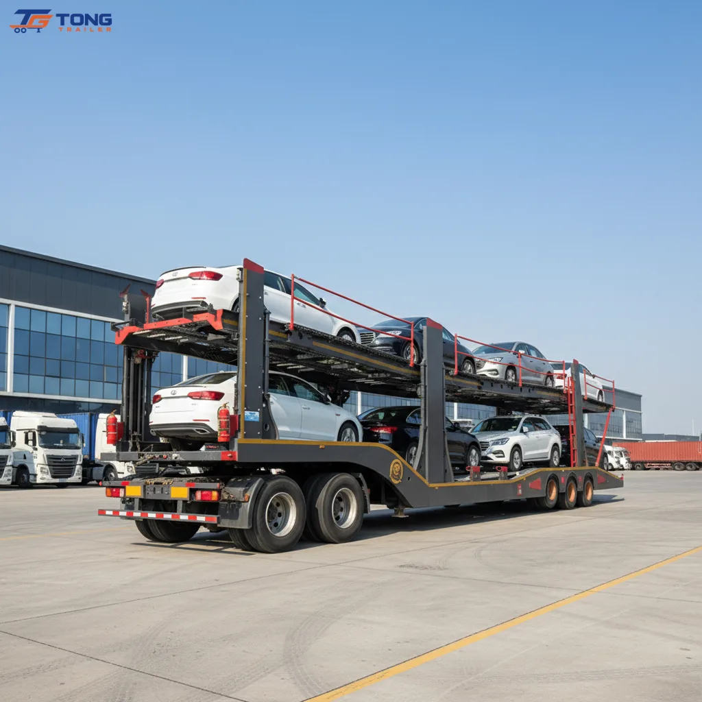 Car Carrier Semi Trailer | 2-4 Axle, 60T-150T Payload gallery 2