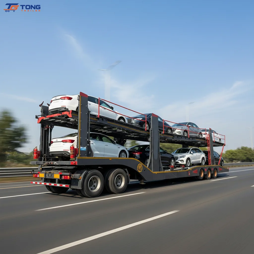Car Carrier Semi Trailer | 2-4 Axle, 60T-150T Payload gallery 3