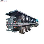 Container Flatbed Semi Trailer, 3 Axle, 30T+ Payload gallery 1