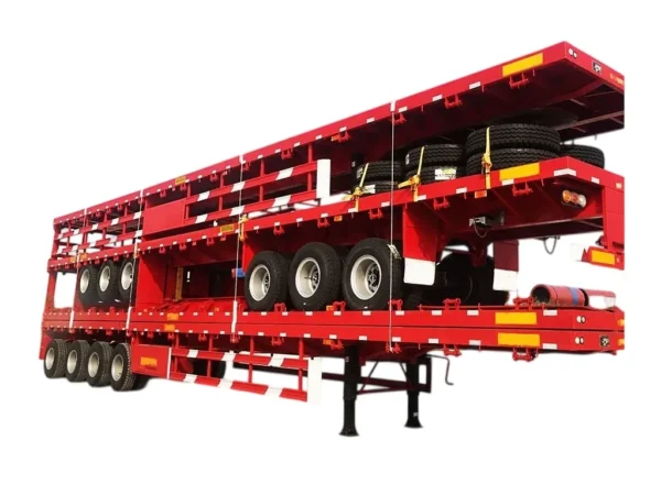 Container Flatbed Semi Trailer 30T for Machinery