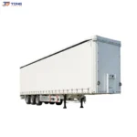 Curtain Side Semi Trailer 50 Tons 3 Axle 45 Ft Cargo Trailer gallery 1