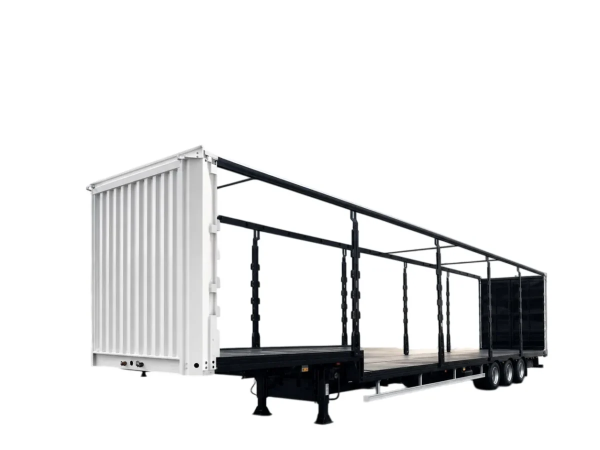 Curtain Side Semi Trailer 60T-150T for Sale