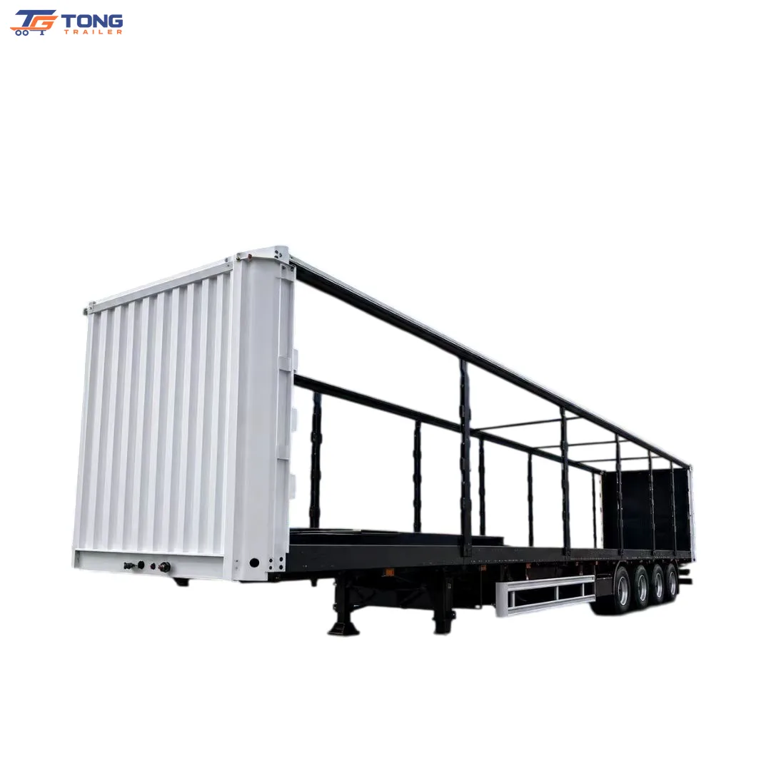 Curtain Side Semi Trailer 60T-150T Payload for Sale gallery 1