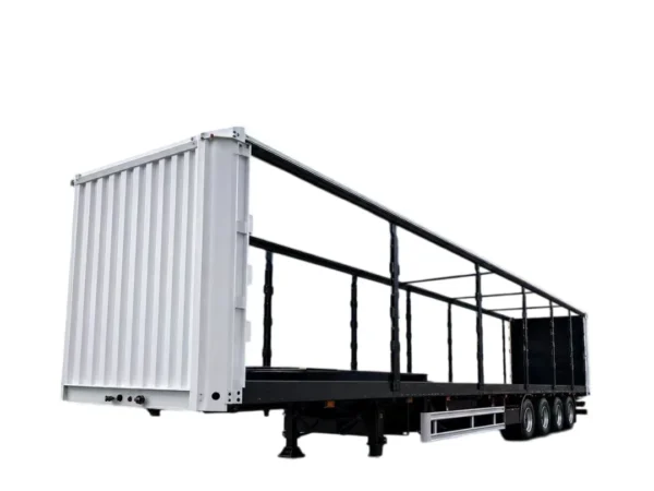 Curtain Side Semi Trailer 60T-150T Payload for Sale
