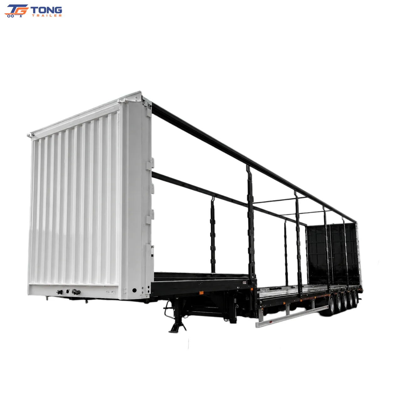 Curtain Side Semi Trailer 60T-150T Steel 12500mm gallery 1