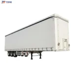Curtain Side Semi Trailer 60T-150T Steel 12500mm gallery 3
