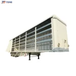 Curtain Side Semi Trailer 60T-150T Steel Chassis gallery 3