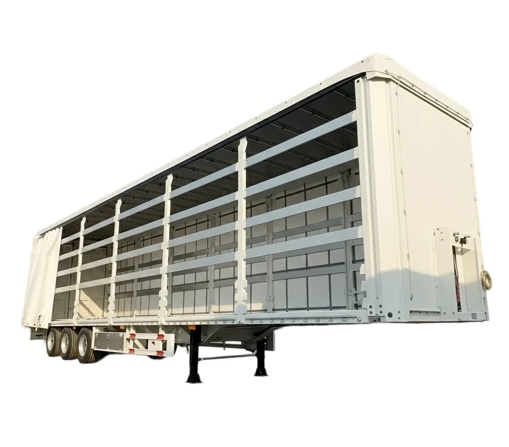 Curtain Side Semi Trailer | 60T-150T Steel Semi-Trailer