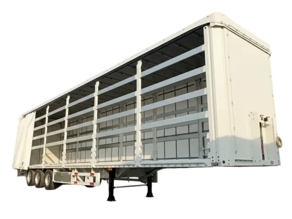 Curtain Side Semi Trailer | 60T-150T Steel Semi-Trailer