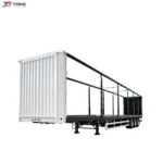 Curtain Side Semi Trailer for Sale 60T-150T Payload gallery 1