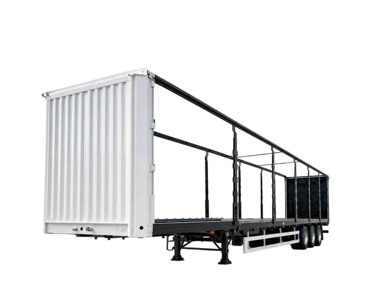 Curtain Side Semi Trailer for Sale 60T-150T Payload