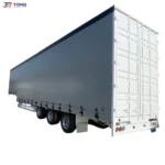 Curtain Side Semi Trailer for Sale 60T-150T Payload gallery 2