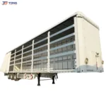 Curtain Side Semi Trailer for Sale 60T-150T Payload gallery 3