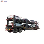 Double Deck Car Carrier Semi Trailer 2 Axle 60T Hydraulic gallery 1