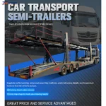 Double Deck Car Carrier Semi Trailer 2 Axle 60T Hydraulic gallery 4