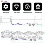 Double Deck Car Carrier Semi Trailer 60T 2 Axle for Sale gallery 5