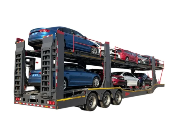 Double Deck Car Carrier Semi Trailer 60T 2 Axle for Sale