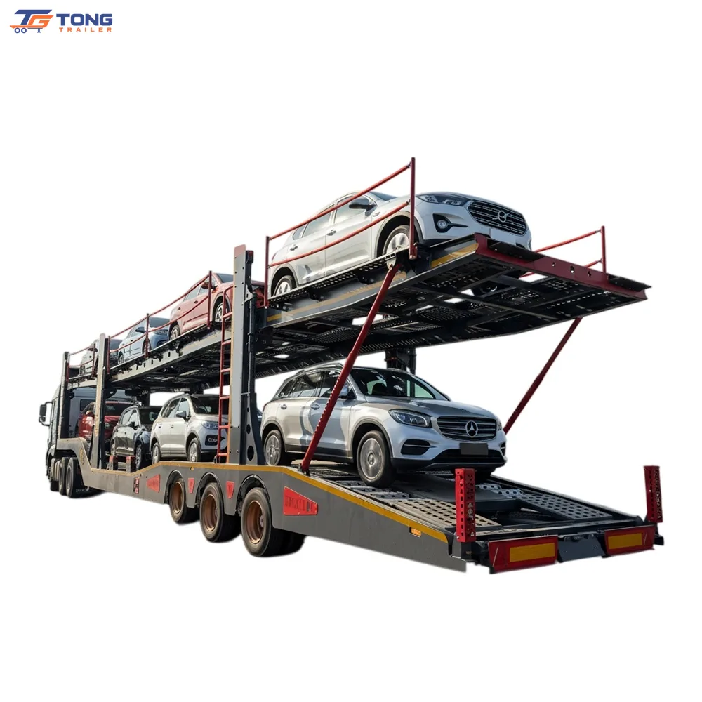 Double Deck Car Carrier Trailer 60T-150T 2/3 Axles for Sale