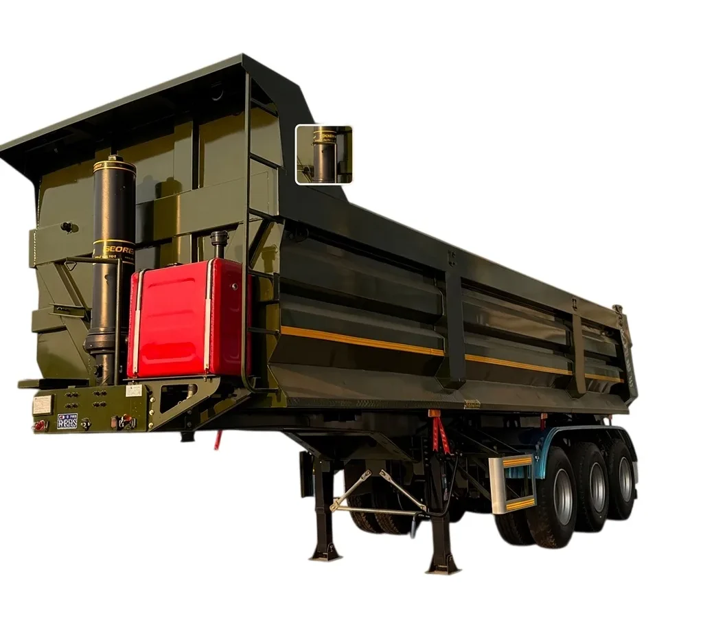 Dump Semi Trailer 30000kg Payload Steel 3-4 Axle