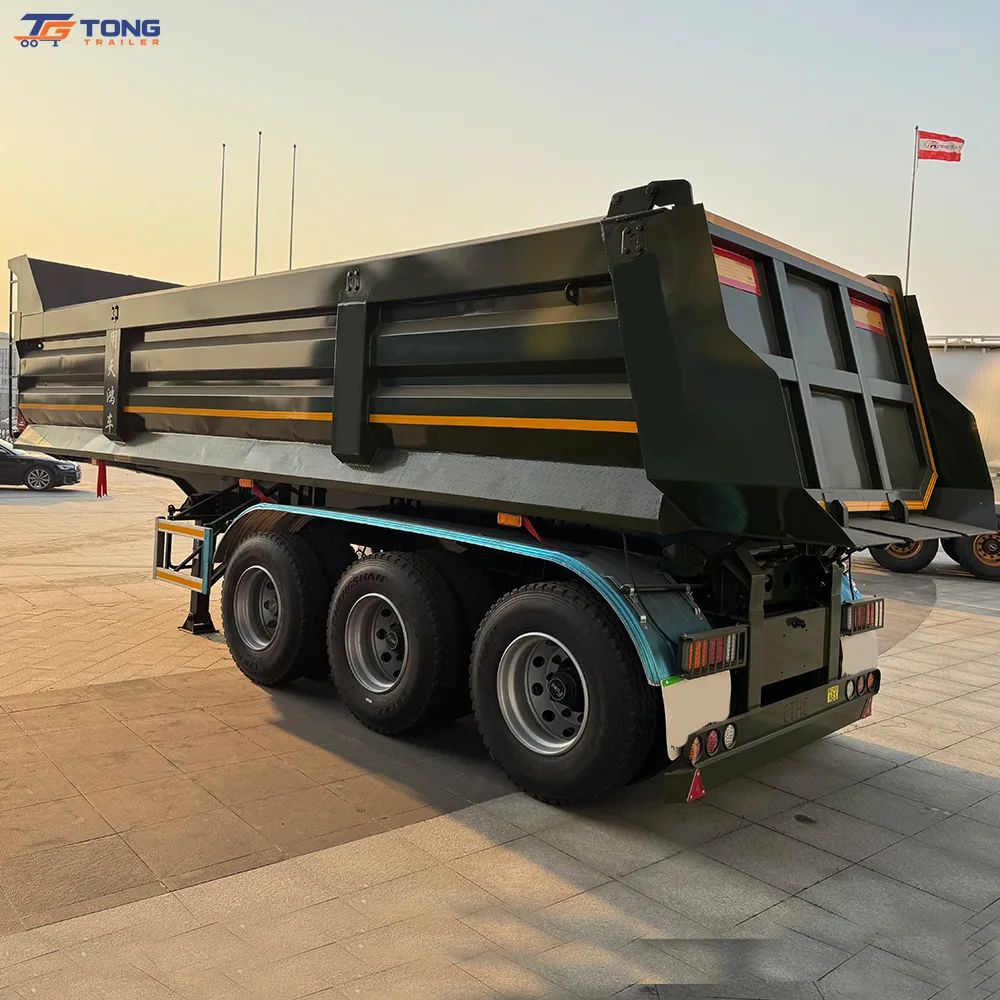 Dump Semi Trailer 30000kg Payload Steel 3-4 Axle gallery 2