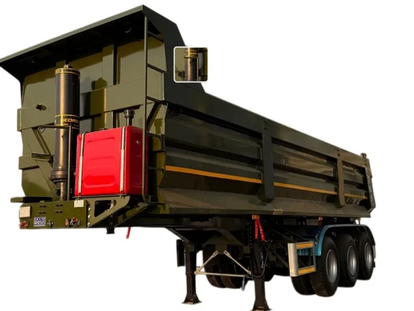 Dump Semi Trailer 30000kg Payload Steel 3-4 Axle