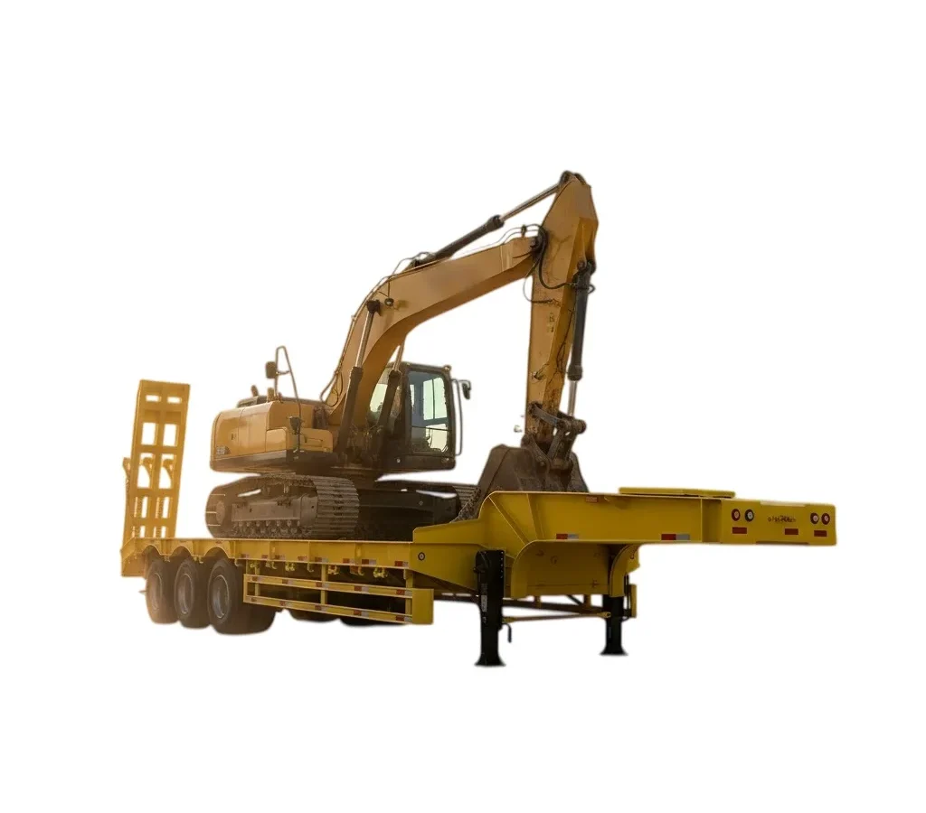 Excavator Lowbed Trailer 3-5 Axles 60-150T for Sale