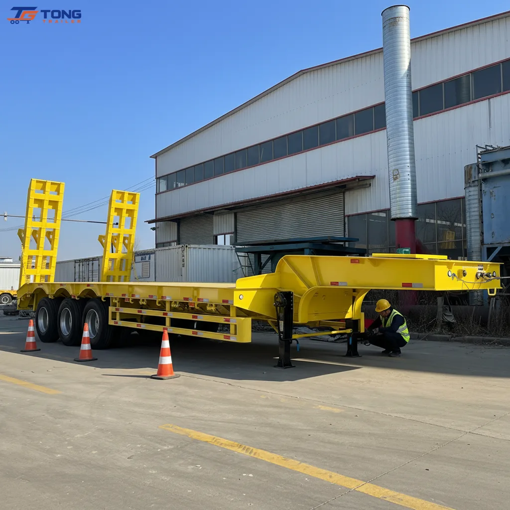 Excavator Lowbed Trailer 3-5 Axles 60-150T for Sale gallery 6