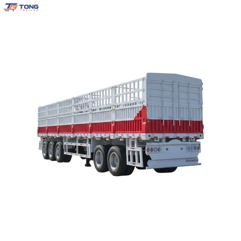 Fence Semi Trailer 2-4 Axle Steel Cargo Trailer 60T-150T gallery 1