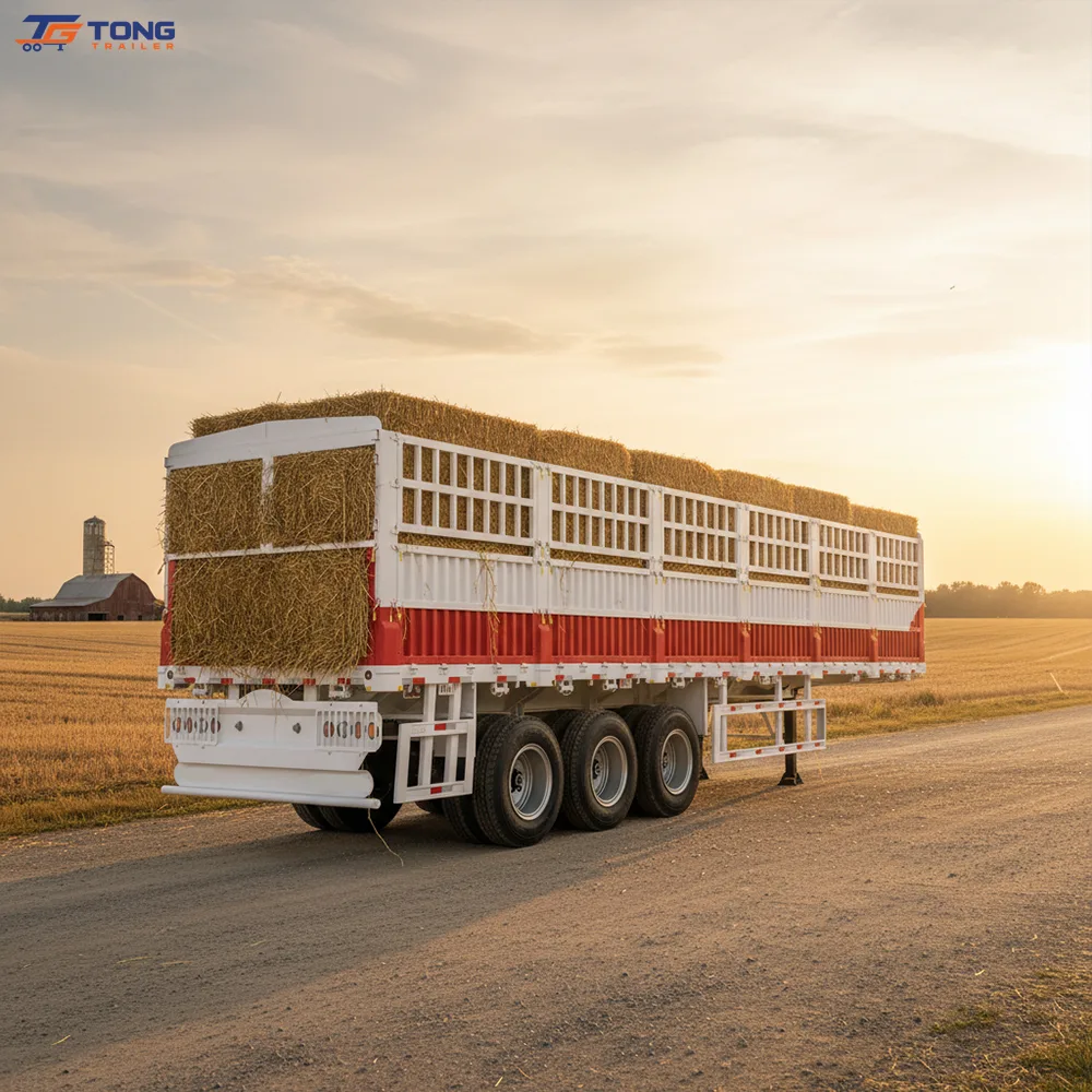 Fence semi trailer 40-120 Ton 2-4 Axle Livestock gallery 4