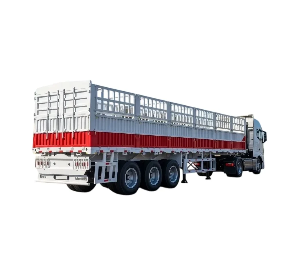 Fence Semi Trailer | 60-150T Load, 2-5 Axle Steel Trailer