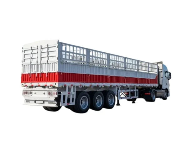 Fence Semi Trailer | 60-150T Load, 2-5 Axle Steel Trailer