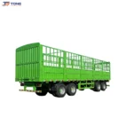 Fence Semi Trailer 60T-150T 2-5 Axle Steel Cargo Trailer gallery 1