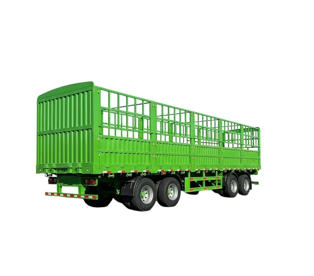 Fence Semi Trailer 60T-150T 2-5 Axle Steel Cargo Trailer