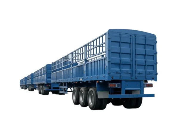 Fence Semi Trailer 60T 4 Axle Cargo Transport
