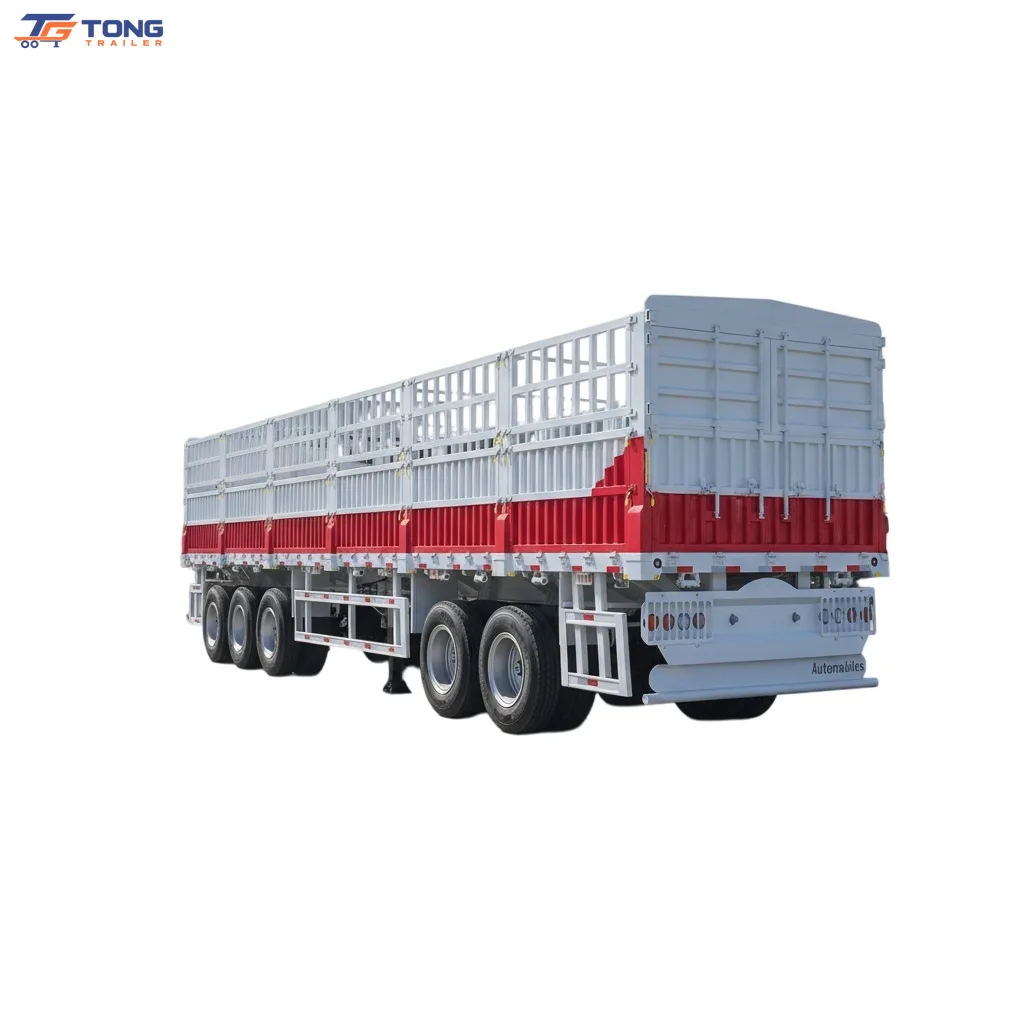 Fence semi trailer for sale: 60T-150T, 2-5 Axles gallery 1